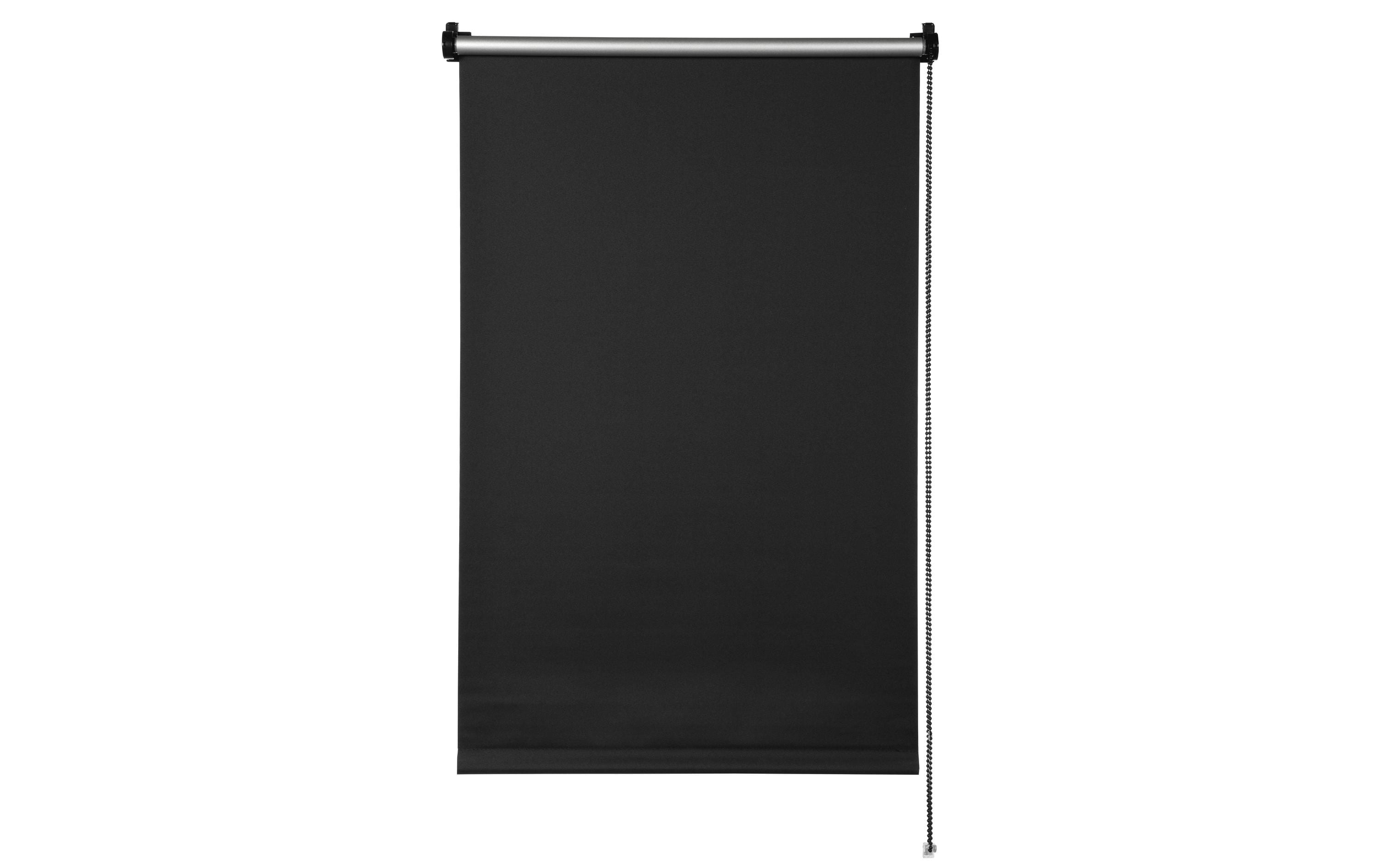 Gardinia NoName Thermo Klemmrollo 45 x 150 cm, schwarz, Polyester