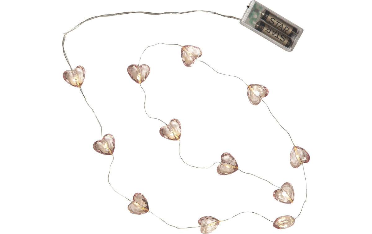 Star Trading LED Lichterkette Valentine IP20, Warmweiss, 12 LEDs, 165cm