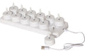 Star Trading LED Teelicht 12 Pack Flamme Indoor, Weiss, Charge