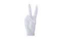 Candle Hand Victory Weiss,20x7x8 cm,Brenndauer ca.2h