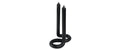 Twist Schwarz 24x10x17.5 cm,Brennd. ca. 10h pro Ende