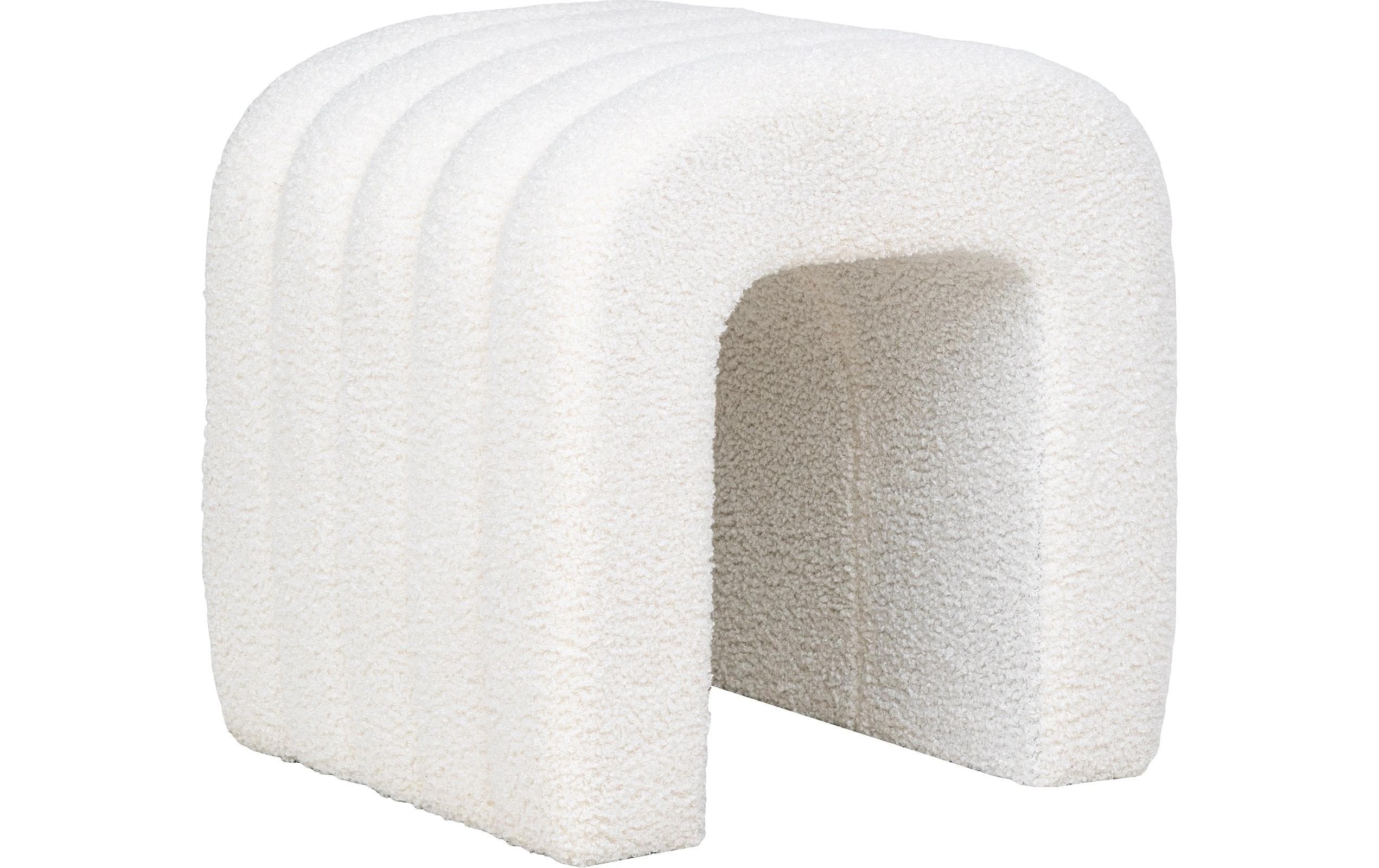 House Nordic Pouf Colma Weiss 1Stk., 41x36.5 cm
