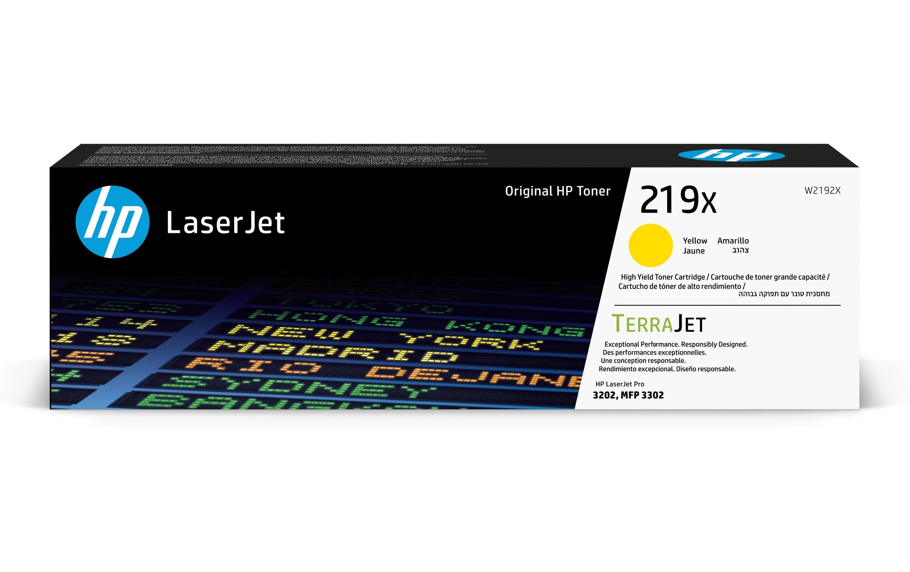 HP Toner 219X - Yellow (W2192X) Seitenkapazität ~ 2'500 Seiten