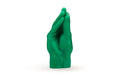 Candle Hand Italian Gestik Grün,18x8x8cm,Brenndauer ca.2h