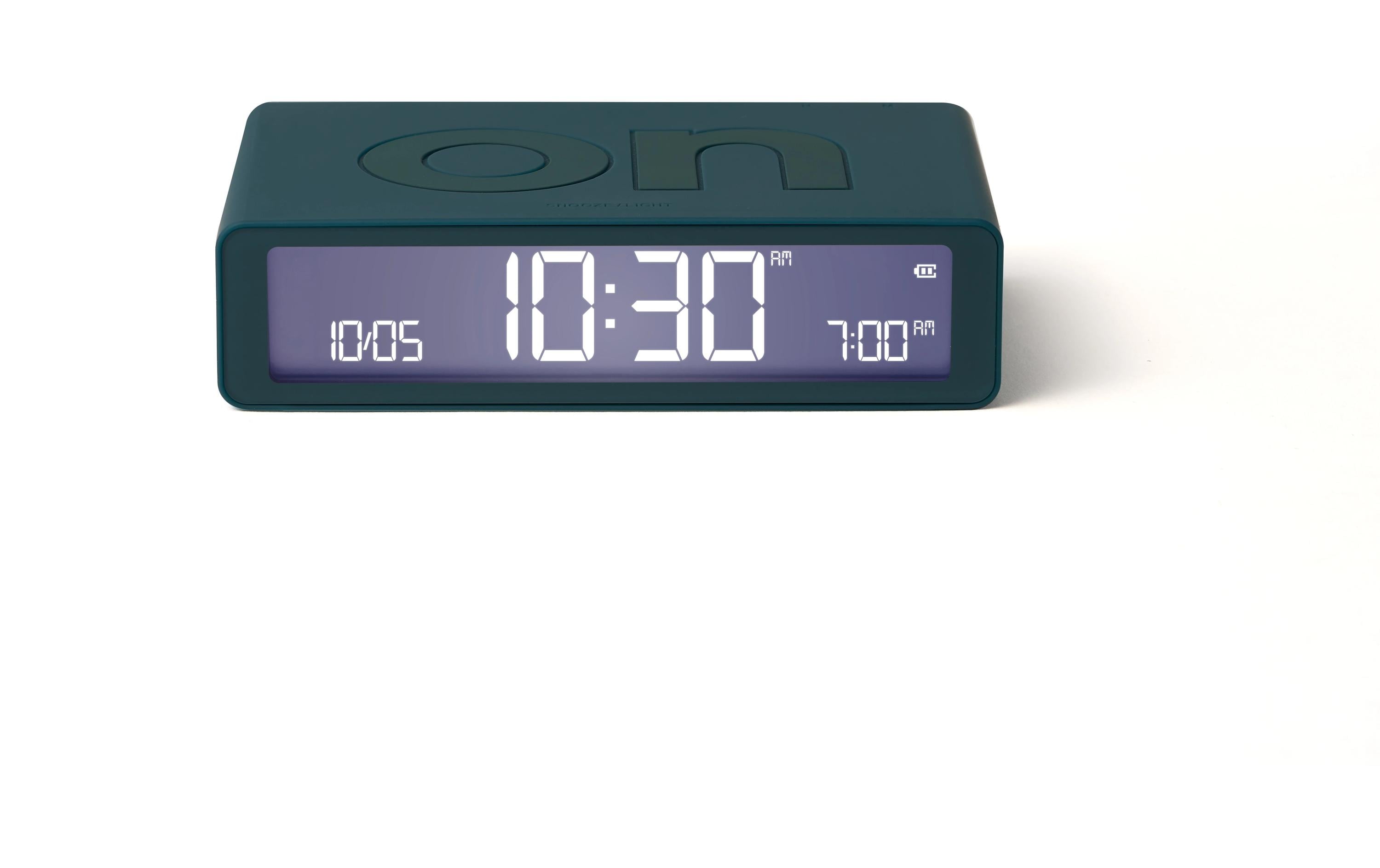 Lexon Digitalwecker Flip Classic LCD, inkl. USB-C Ladekabel, Duck Blue