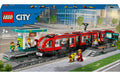 LEGO Strassenbahn mit Haltestelle LEGO City