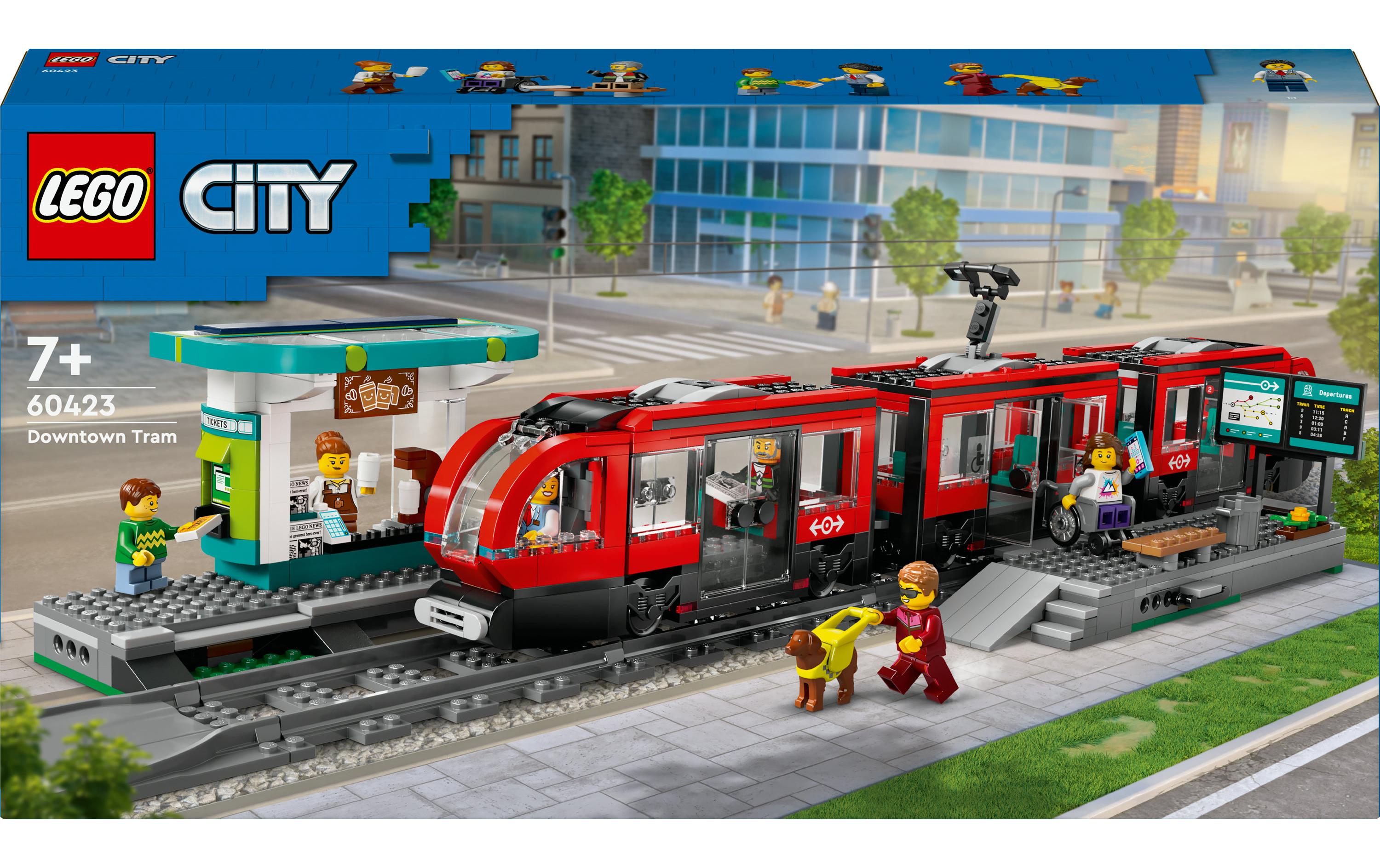 LEGO Strassenbahn mit Haltestelle LEGO City