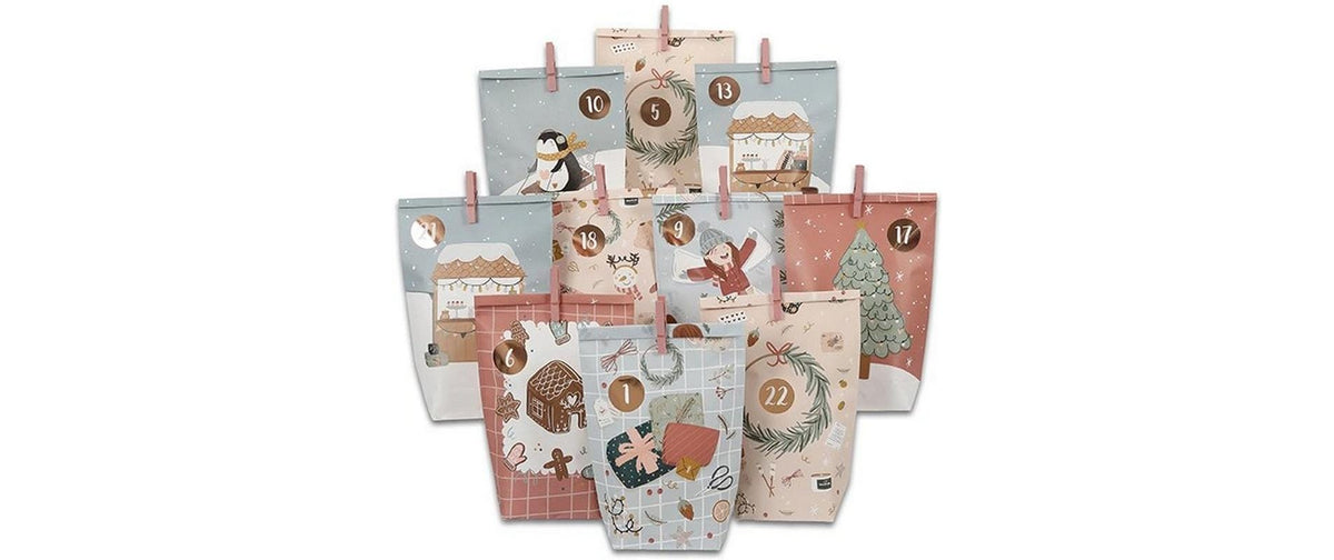 G. Wurm Adventskalender Tüten 24-er Set, 24x34x1 cm (BxHxT)