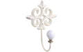Chic Antique Haken mit Dekor, Antique Creme 13x8.5x6 cm (HxLxB), Eisen