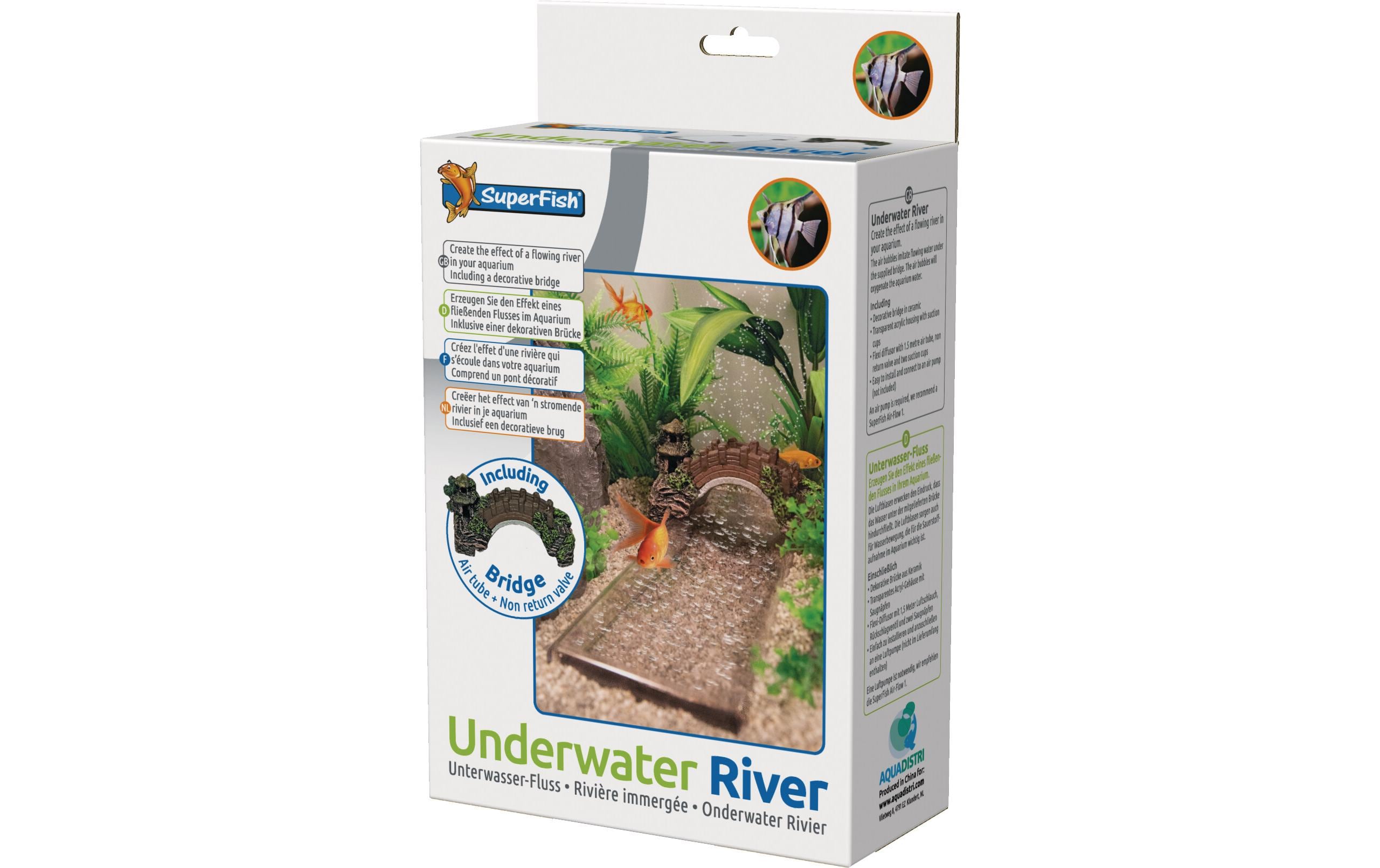 Superfish Deko Unterwasser Fluss