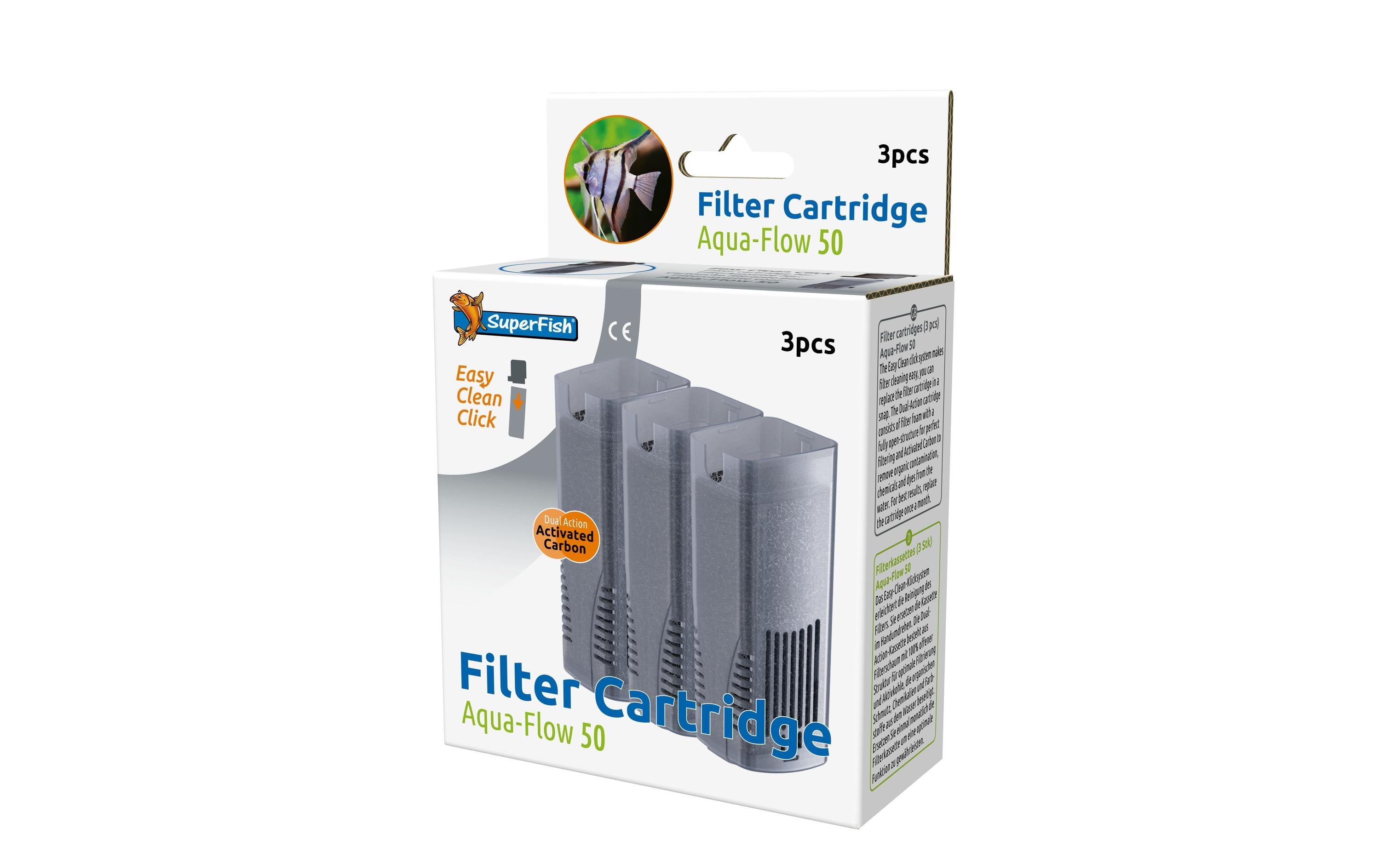 Superfish Aquaflow 50 Easy Click Kassette 3 Stück