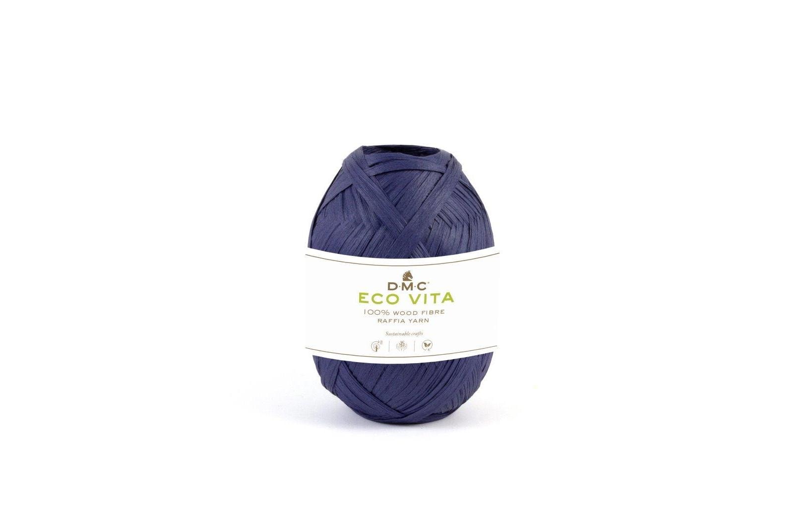 DMC Nova Vita/Eco Vita Raffia indigoblau, 50 g, 100 m, 100% Holzfaser