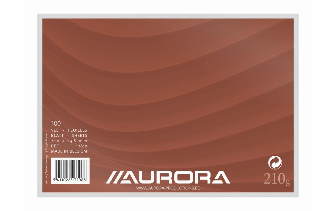 Aurora Karteikarten, 100 Stk A5, blanko, weiss