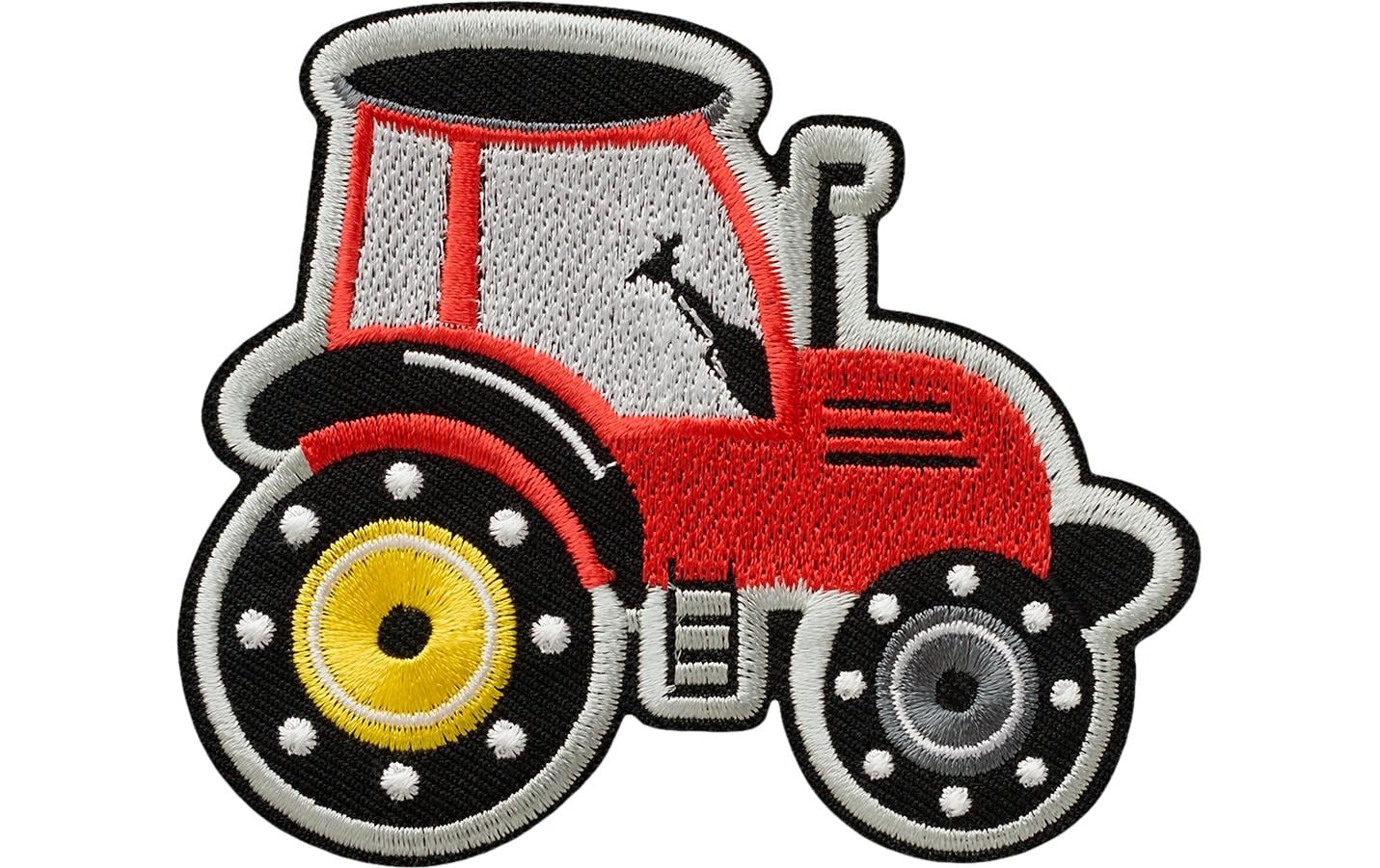 Monoquick Aufbügelbild Basic Traktor rot, 7..6 x 9 cm