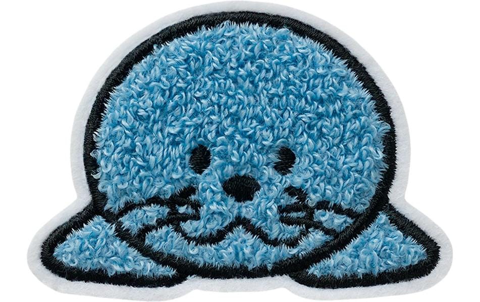 Monoquick Aufbügelbild Midi Robbe Flauschig, 5.1 x 7.1 cm