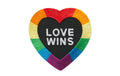 Monoquick Aufbügelbild Midi Love Wins, 6.4 x 6. 3 cm