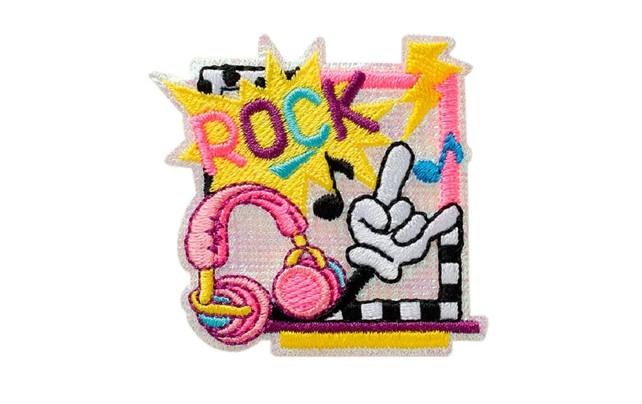 Monoquick Aufbügelbild Midi Rock  Neon, 4.7 x 4.7 cm