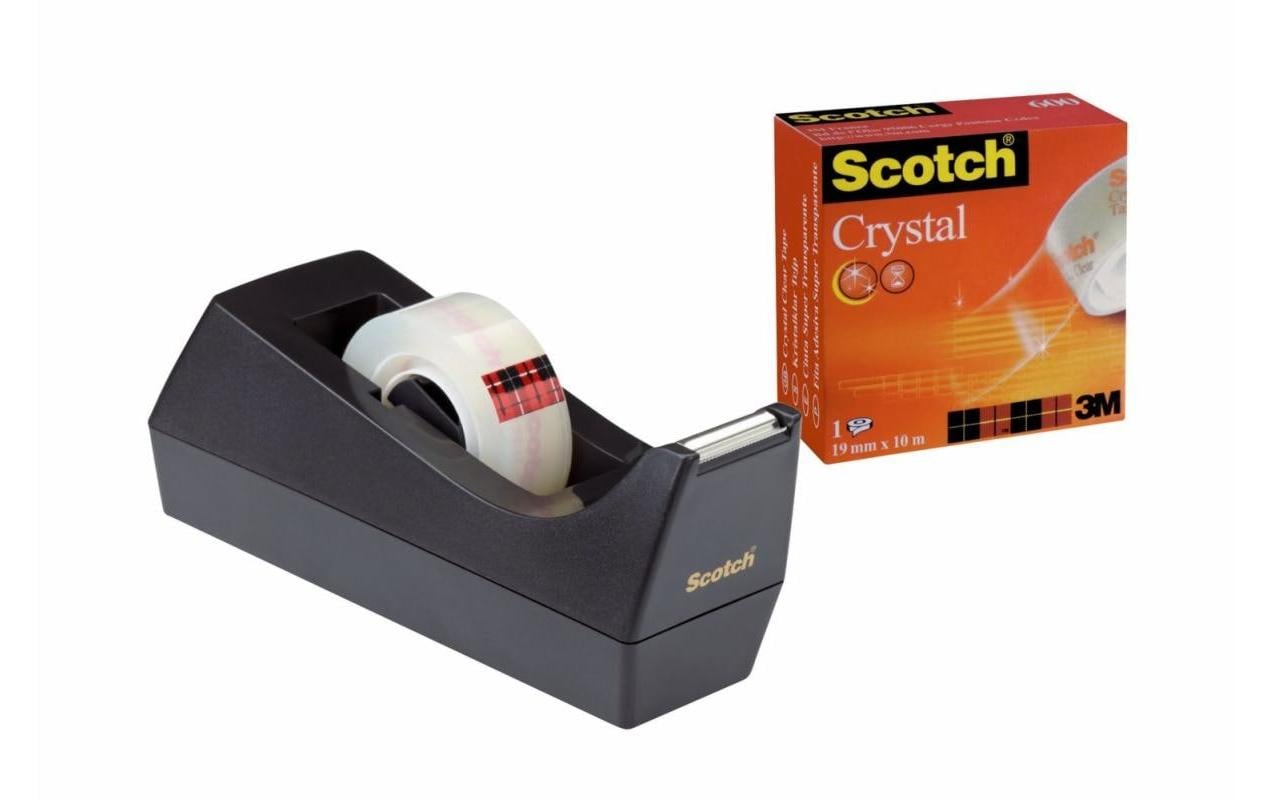 3M Scotch Magic Pultabroller schwarz Abroller schwarz + 1 Rolle 19 mm x 10 m