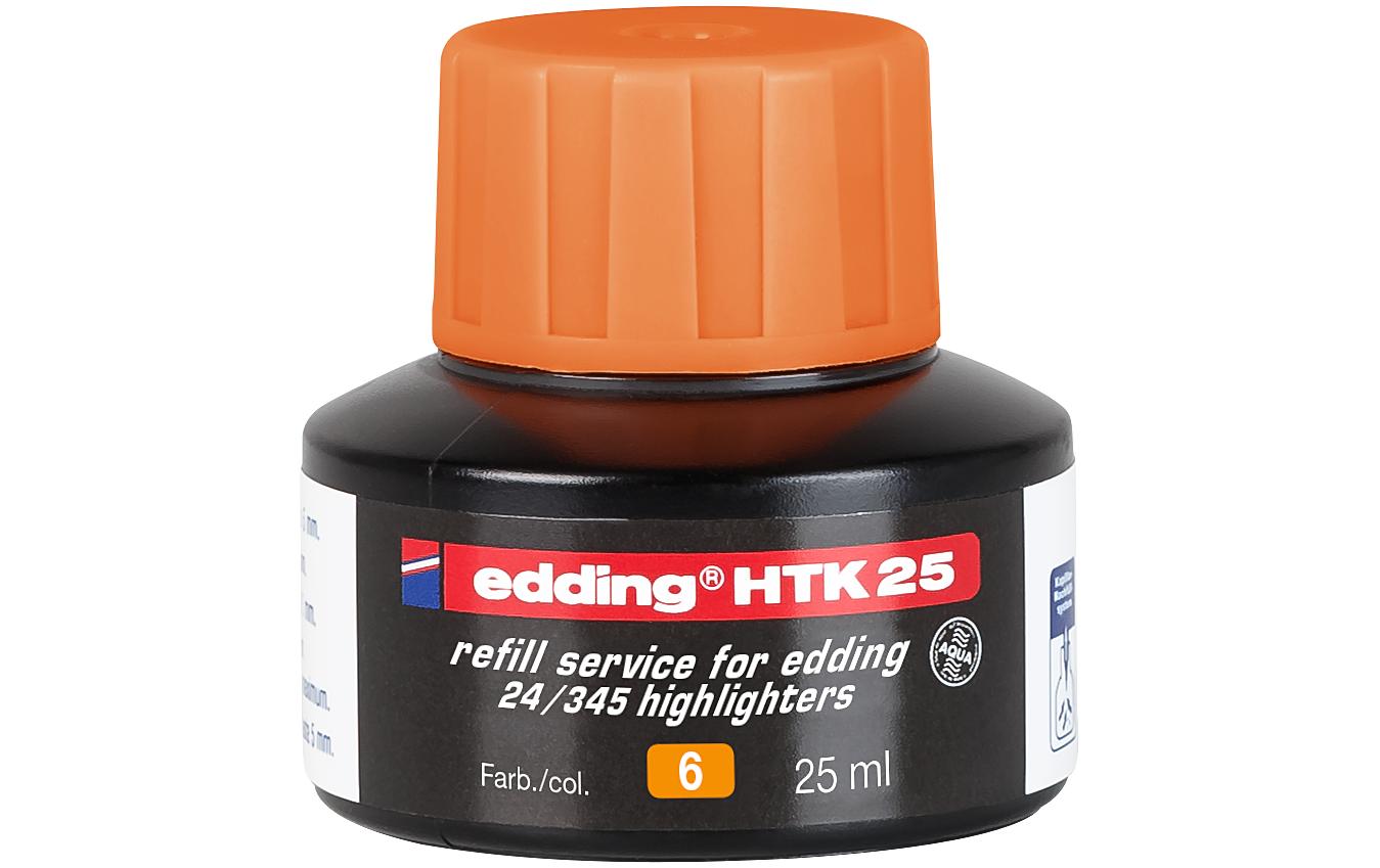edding Nachfülltinte HTK25 orange für Textmarker, 25ml