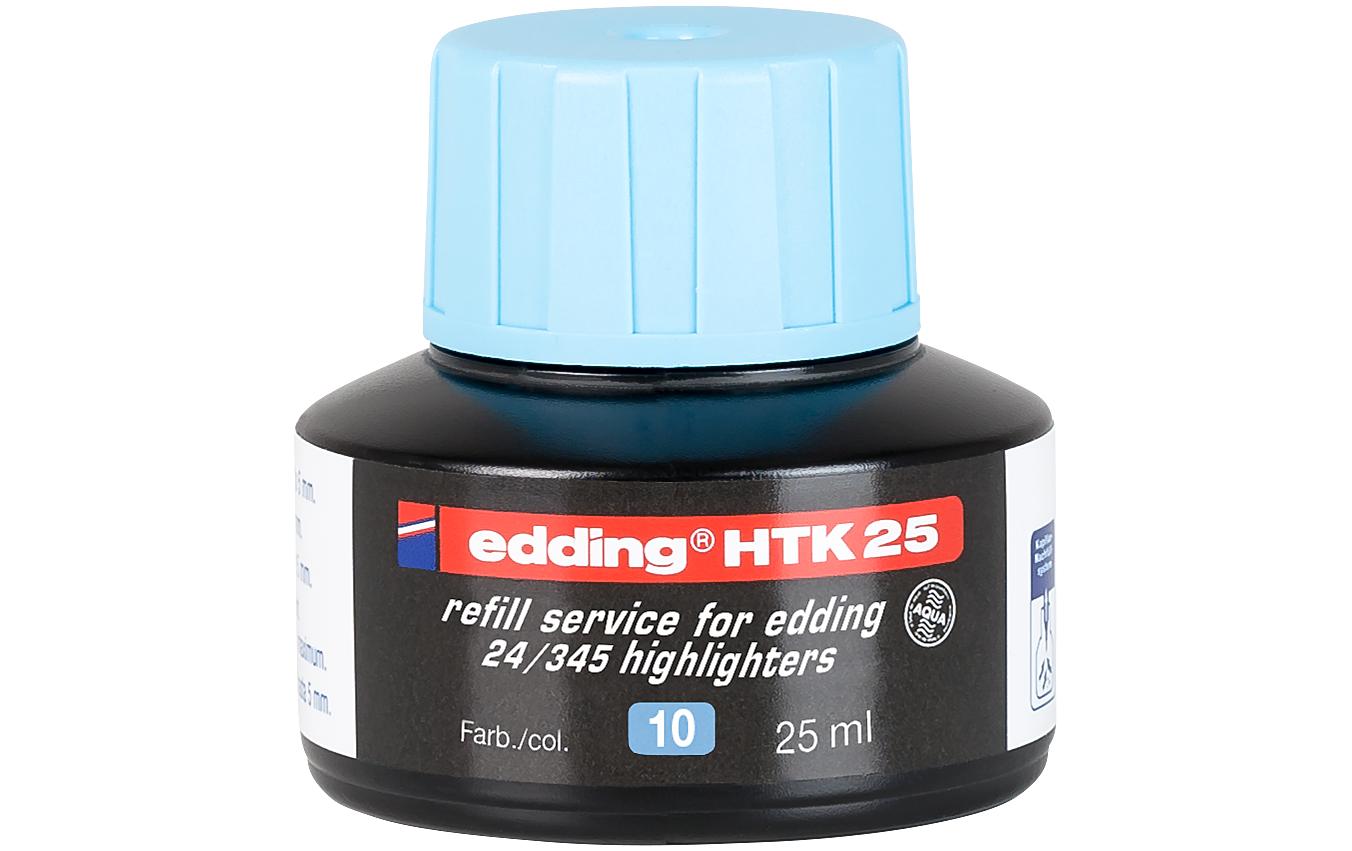 edding Nachfülltinte HTK25 hellblau für Textmarker, 25ml