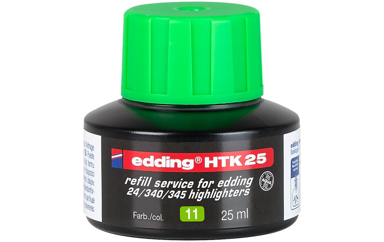 edding Nachfülltinte HTK25 hellgrün für Textmarker, 25ml
