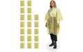 relaxdays Regenponcho einweg  20er Set ca. 122 x 125 cm, Gelb
