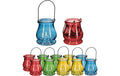 relaxdays Windlicht Summer 12er Set ca. 9,5 x 8,5 cm, Bunt