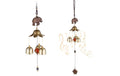 relaxdays Windspiel Feng Shui Elefanten 2er Set, 45,5 x 7,5 x 7,5 cm