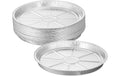 relaxdays Grillschale rund 25er Set Aluminium, ca. 3 x 27,5 cm