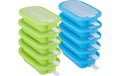 relaxdays Glaceformen 10er Set Silikon, blau/grün