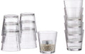 relaxdays Teelichtgläser 12er Set ca. 7,5 cm hoch, Transparent