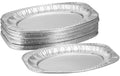relaxdays Einweg-Servierplatten 25er Aluminium, ca. 2,5 x 35 x 24 cm