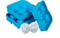 relaxdays Eiswürfelform Kugel 2er Set Silikon, Blau