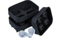 relaxdays Eiswürfelform Totenkopf 2er Silikon, Schwarz
