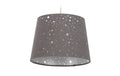 Relaxdays Kinderzimmerlampe Sterne Grau