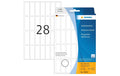 Herma Vielzwecke. Movables 10605 13 x 40mm 672 Etiketten,24 Blatt,ablösbar, Handbesch.