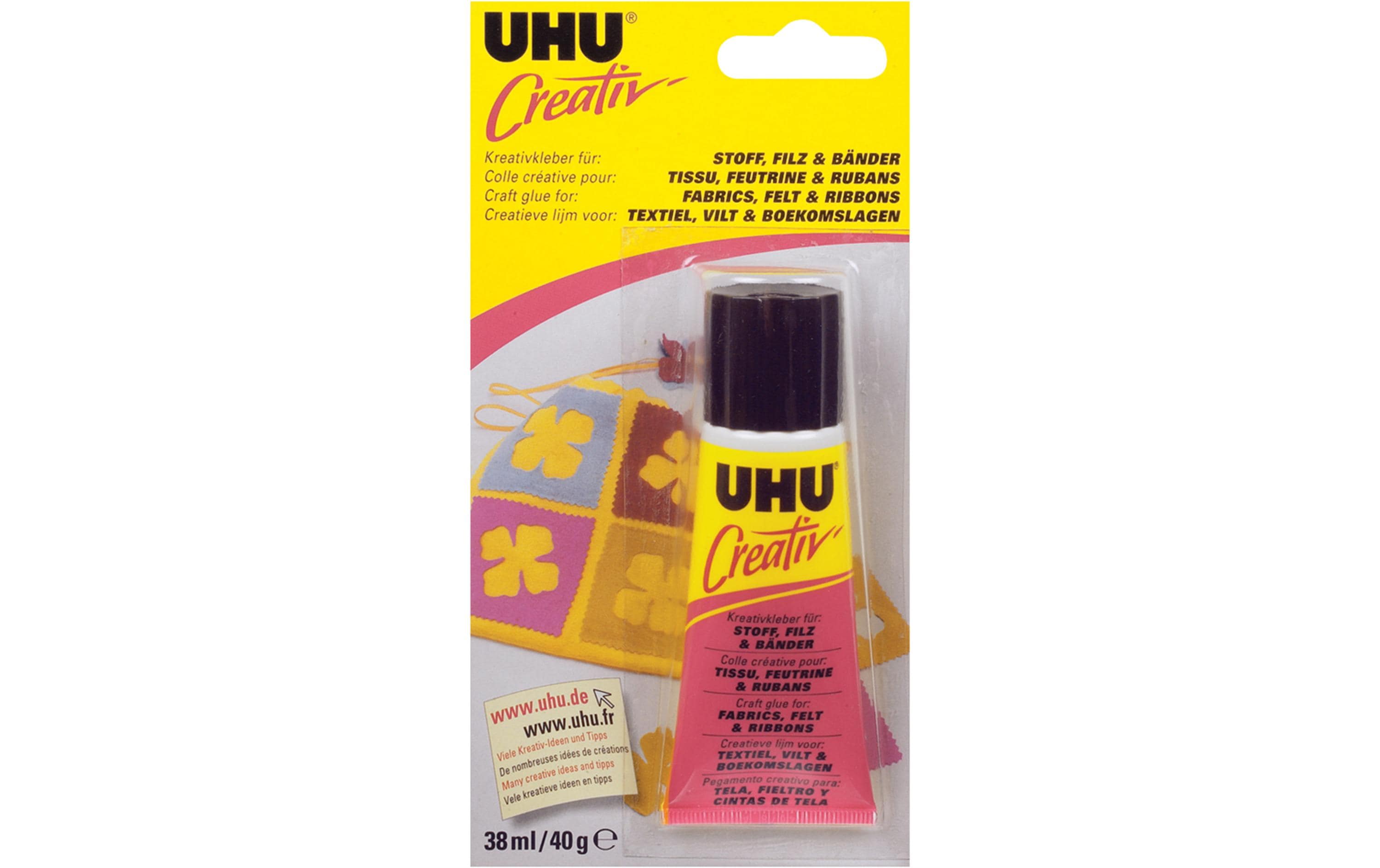 UHU Bastelkleber Stoff+Filz 38 ml