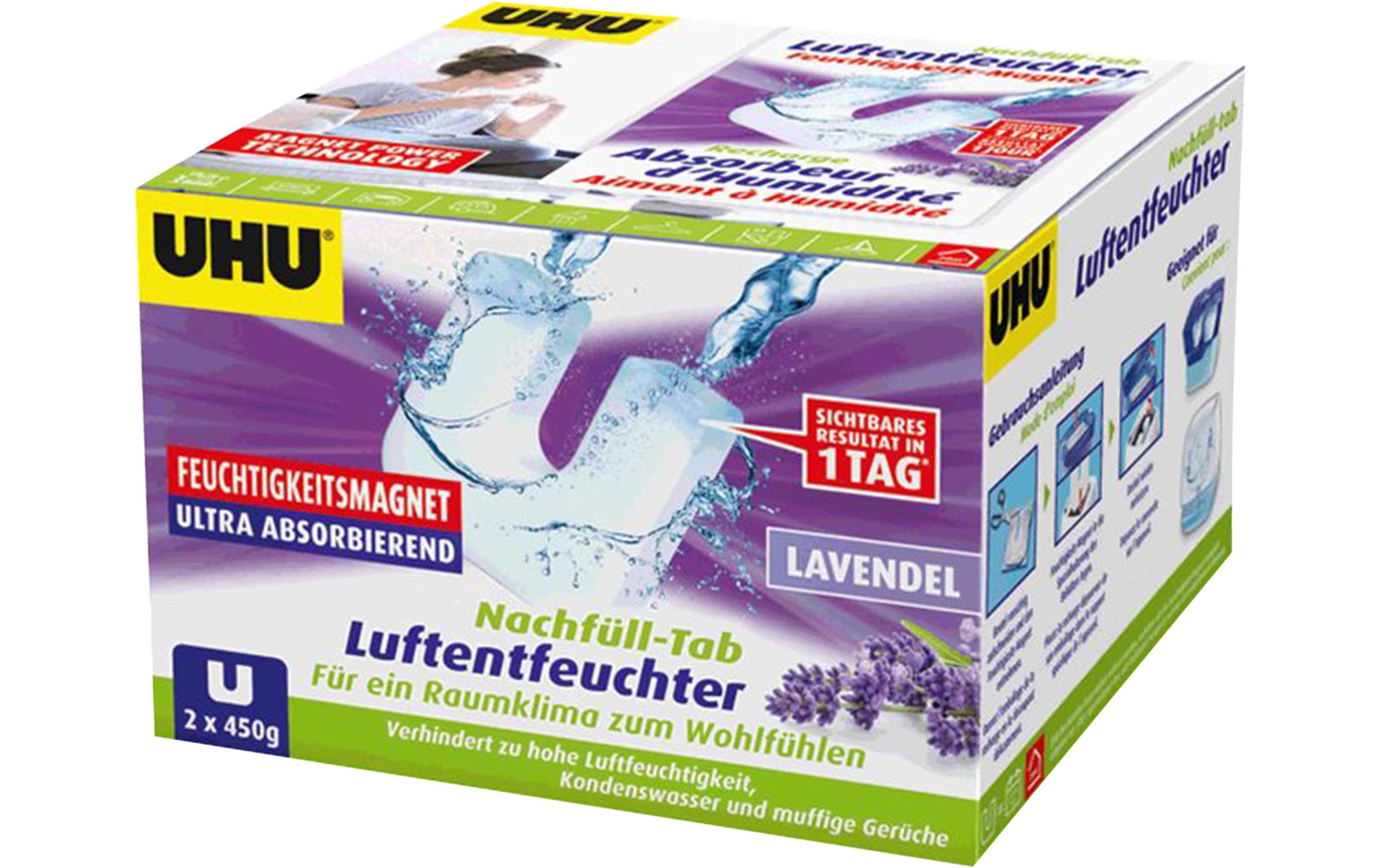 UHU Luftentfeuchter Lavendel Ersatz 2x450g