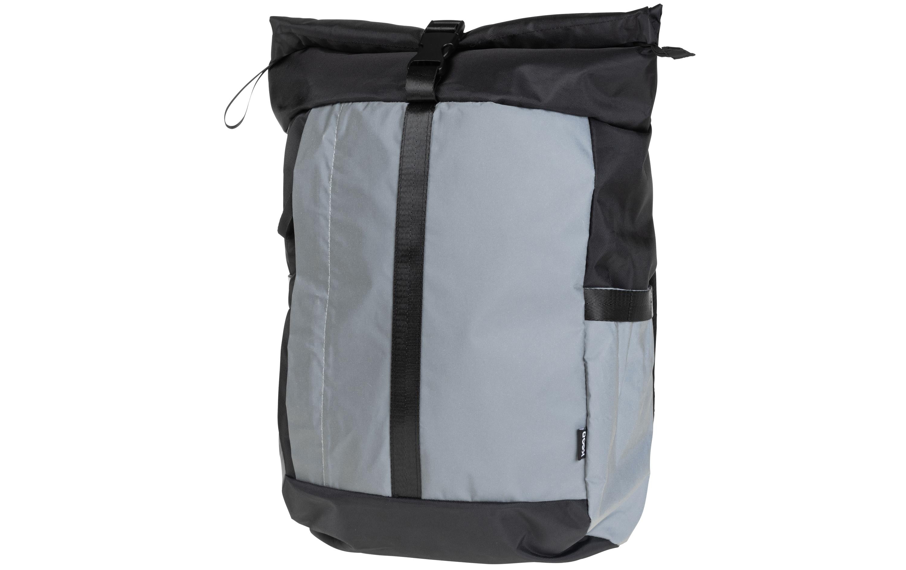 KOOR Rucksack Veedi Rolltop Reflective 22 Black-Reflective, 22 Liter