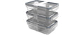Rotho Set Kühlschrankdose Glas CLIC&LOCK 3teilig Set, 3x 1.3L