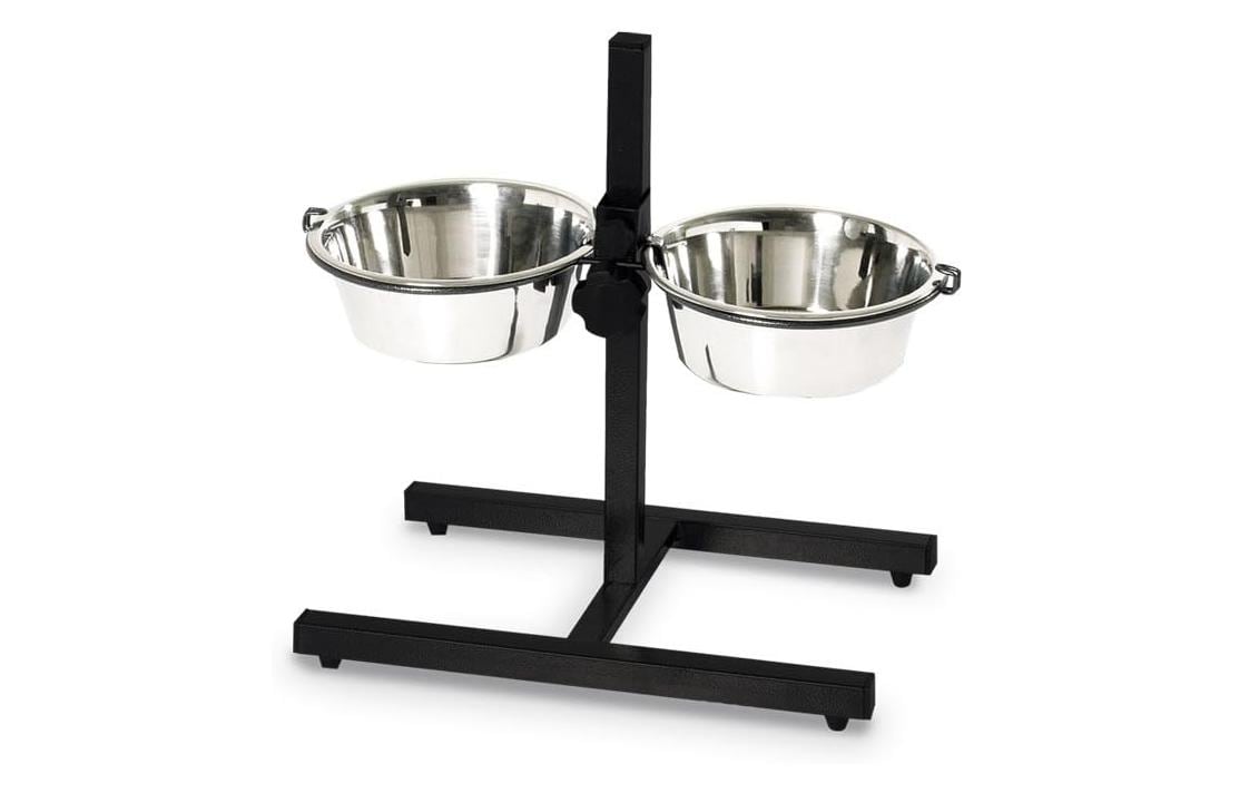 Nobby Napfständer Diner Bar, verstellbar inkl. 2 Näpfen: 21 cm, 1.50 l