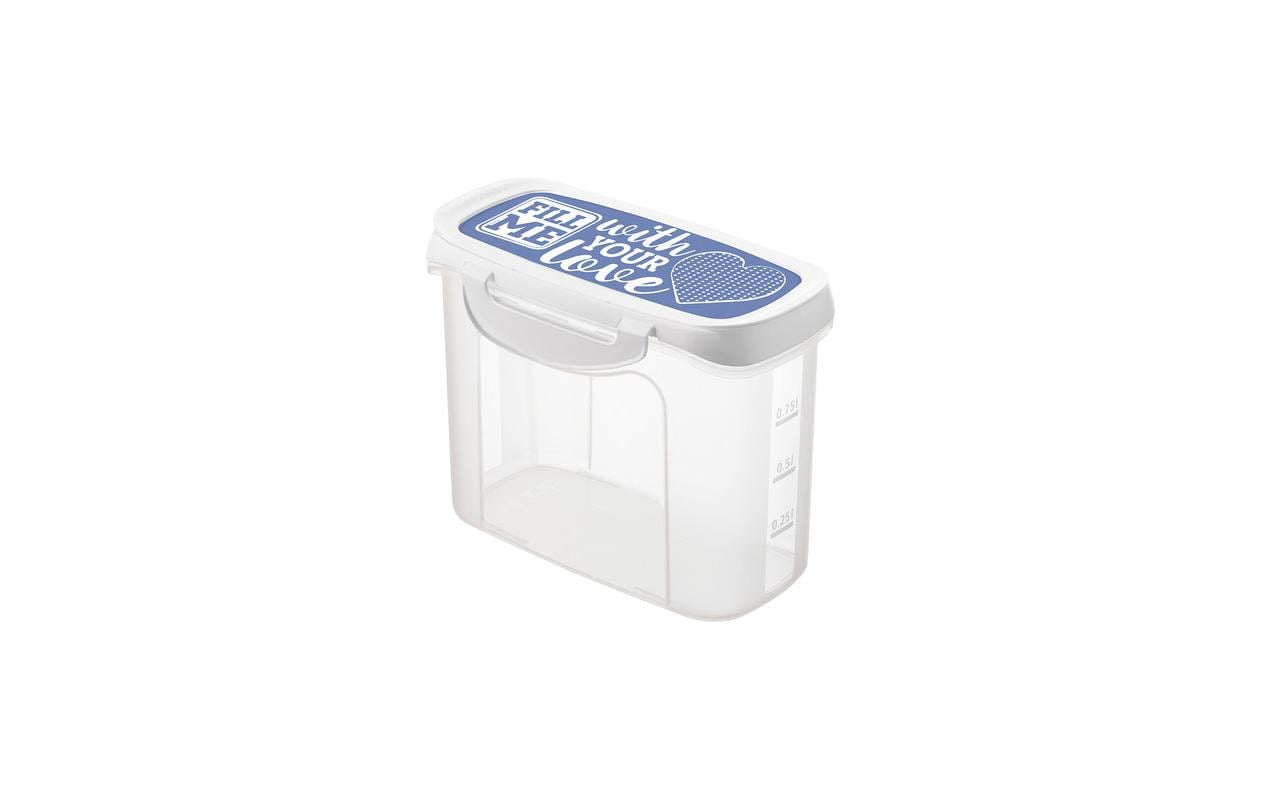 Rotho Streudose 1 l CLIC & LOCK Horizon blau