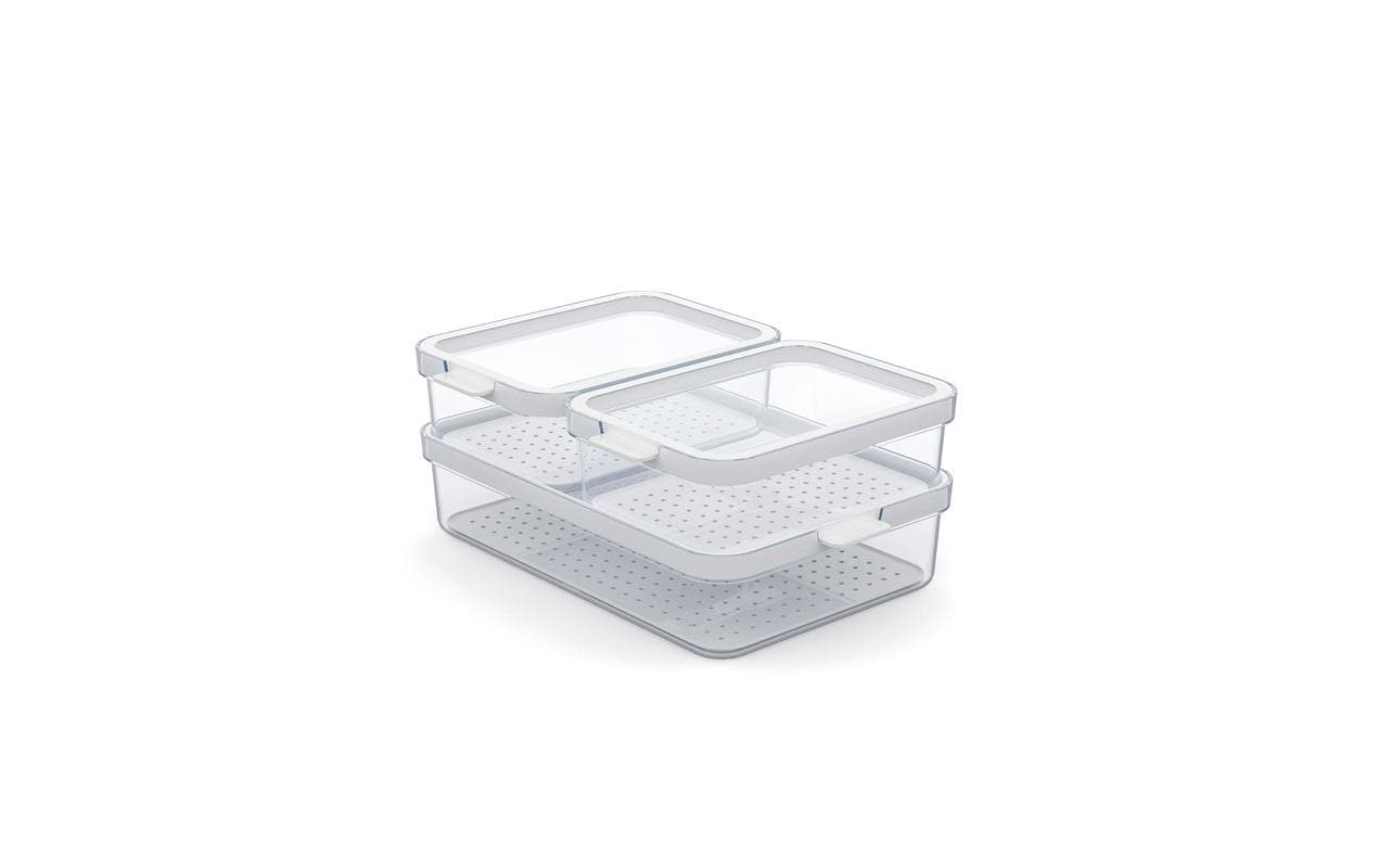 Rotho Set KS Organizer 3 tlg. CAUMA Transparent / Weiss