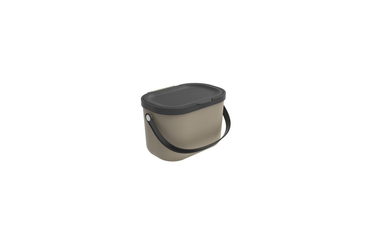 Rotho Komposteimer 3.2 l ALBULA, braun 3.2 Liter, Mistletoe Cappuccino