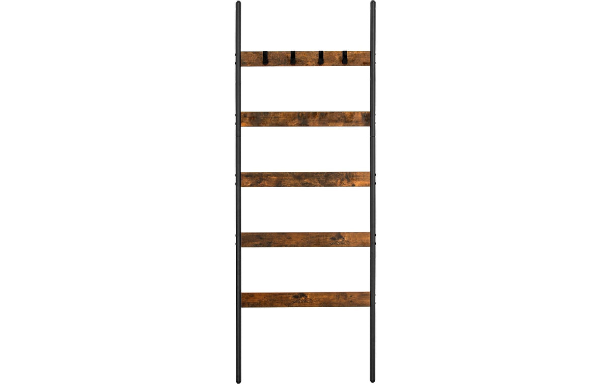 Vasagle Leiter-Regal mit 5 Sprossen 65x178 cm (BxH), Stahl, Holzspanplatte
