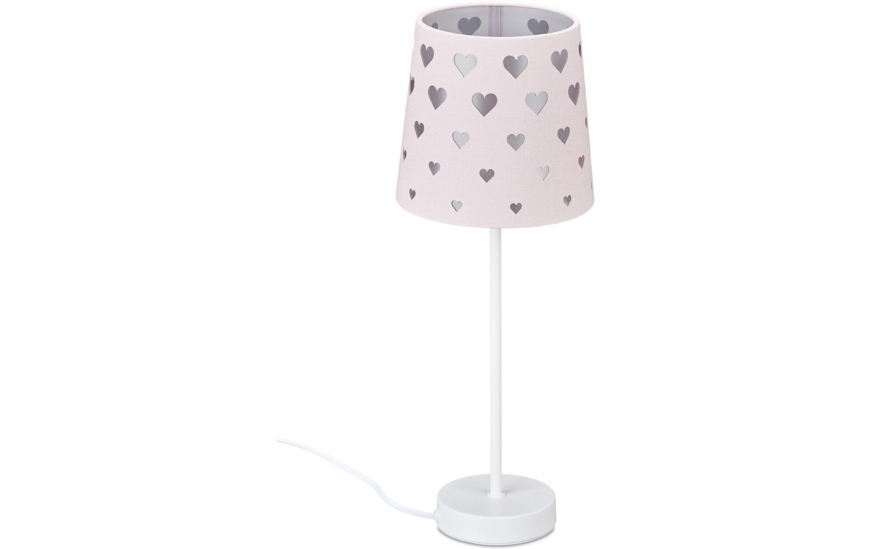 Relaxdays Nachttischlampe Herzen