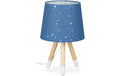 Relaxdays Tischlampe Sterne Dunkelblau