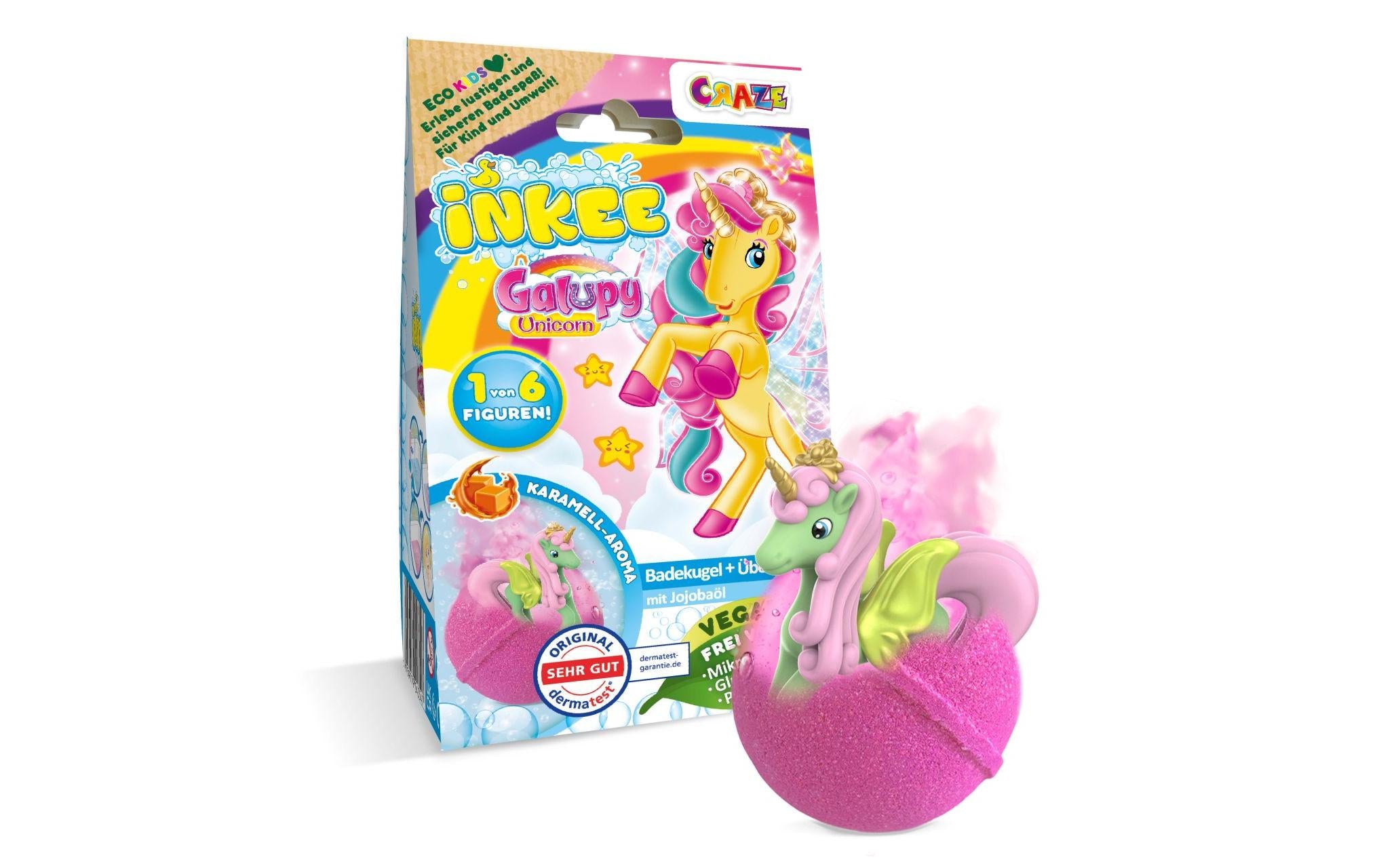 Craze Inkee Überraschungsbadekugel Galupy Unicorn