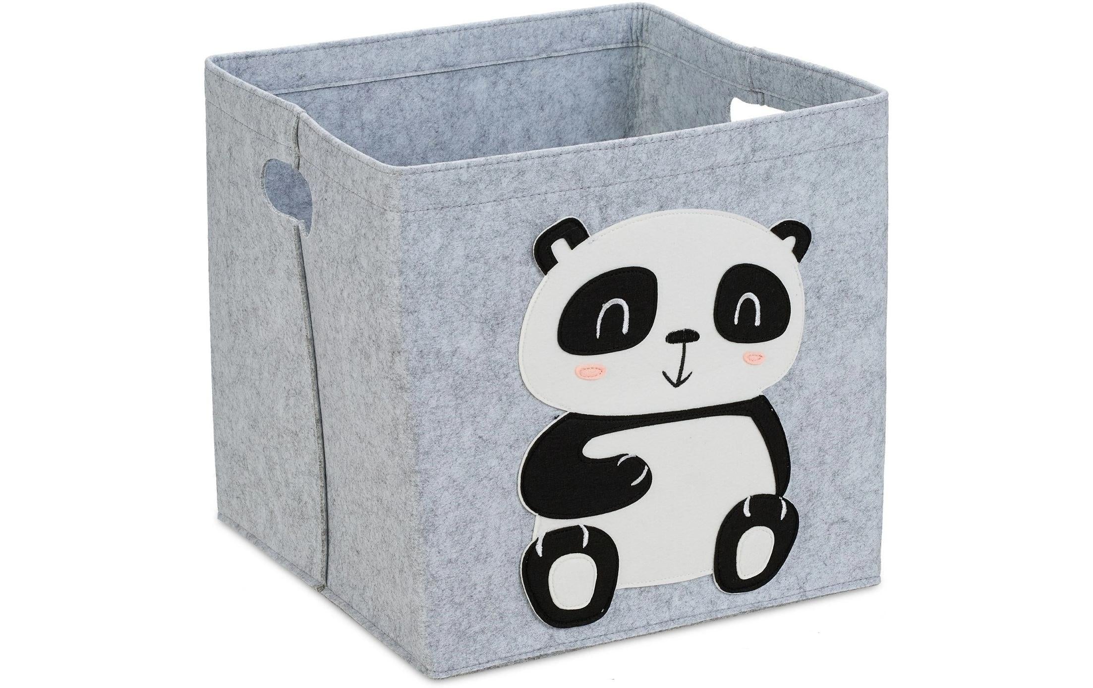 Relaxdays Filz Aufbewahrungskorb Panda