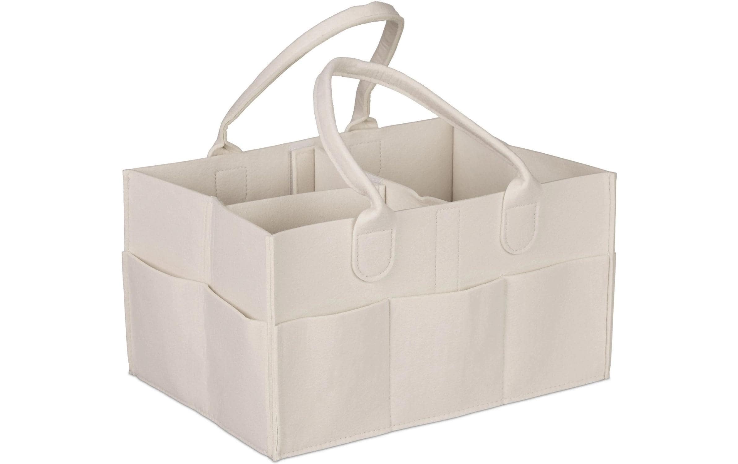 Relaxdays Windel Caddy Filz Beige